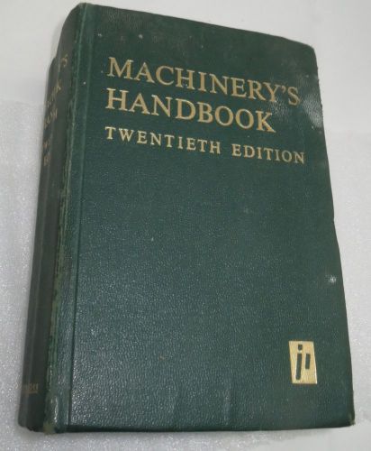 1976 Machinery’s Handbook, 20th Edition