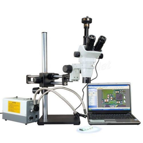 2X-270X Stereo Microscope+150W Cold Light+10X30X Eyepieces+Boom Stand+9M Camera