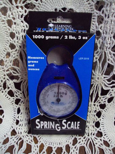 Learning Resources SPRING SCALE ~ 1000 g grams / 2 lbs, 3 oz ~ LER 2016 ~ New!
