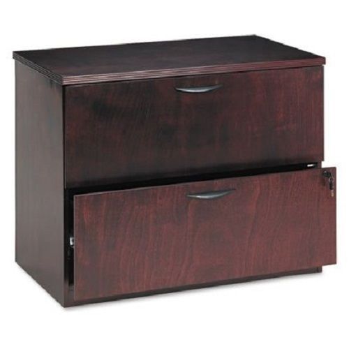 Basyx By HON BW Veneer Series Two-Drawer Lateral File Pedestal-BSX-BW2170NN