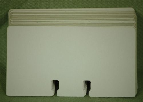 Vintage Rolodex Plain Unruled Refill Card 2-1/4 x 4 White 100 Cards/Pack Used
