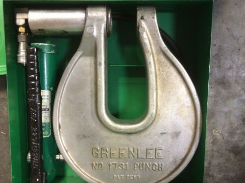 Greenlee #1731 C-Frame Knockout Punch Driver with #767 Hand Pump