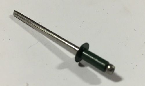 300 stainless steel 43 pop rivets 1/8&#034; x 3/16&#034; 250 pcs emerald green for sale