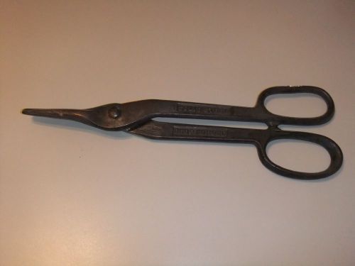 Vintage Wiss V 19 Tin Snips, Solid Steel, Drop Forged Made In U.S.A.
