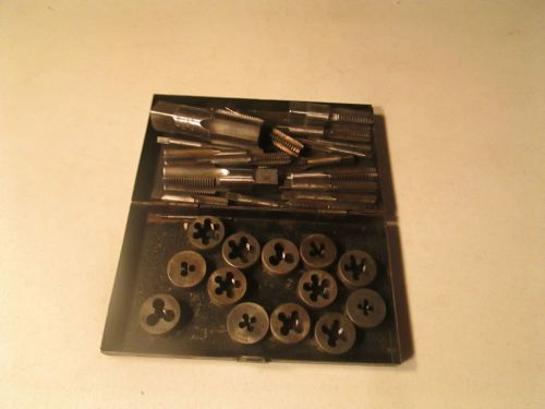LOT OF  36 USA MADE TAP AND DIE CARD, NC  NF HANDY  LUCKY  USED GOOD CONDITION