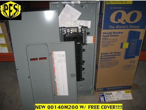 !LOW PRICE! NEW! Square D QO140M200 200A Main Breaker Panel w/ Cover Load Center