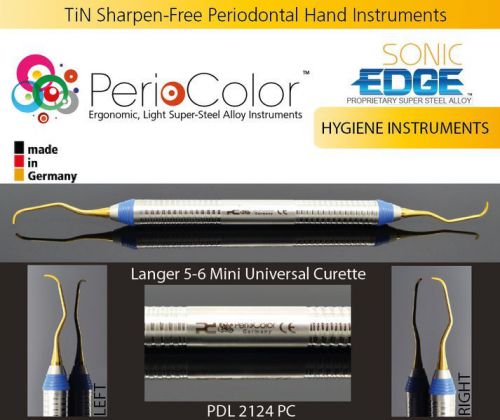 5/6 Langer Mini Universal Curette, TiNXP Sharpen-Free Dental Hygiene Instrument