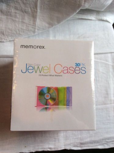 Memores Slim Color Jewel Cases 30 Pack