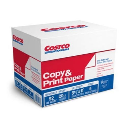 Generic Multi-Purpose Printer Copy Paper, 8.5x11, Letter, 2500 Sheets, 5 Reams