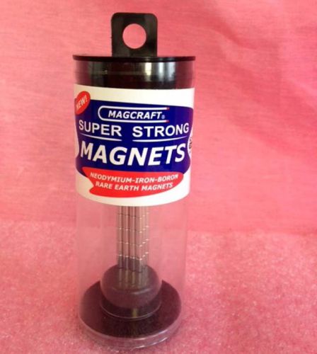 100pcs Super Strong Neodymium Rare earth Magnet Disc 1/8&#034; dia. x 1/4&#034; thick