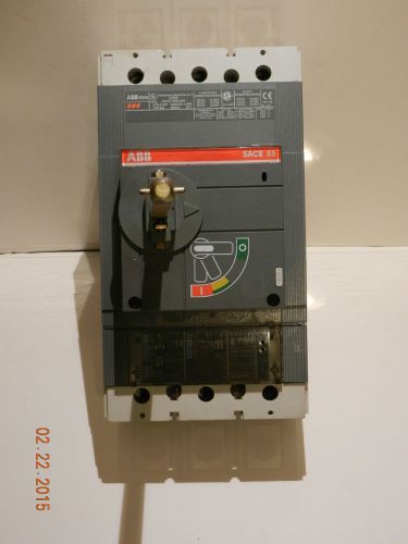 Nice abb s5n sace s5 600v-ac circuit breaker 3-pole issue l-2259 for sale