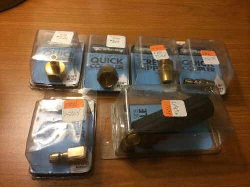 Forney lot of 6 quick coupler screw nipple handle pressure wash asst 75123 75128 for sale