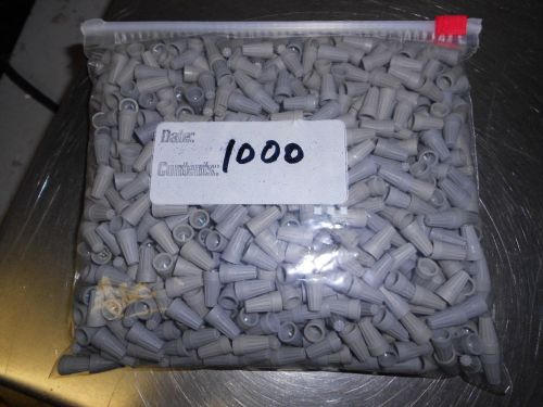 1000 Buchanan Wire Nut Connectors WT1 Gray, Grey, Wire Twists by Ideal 16-22 awg