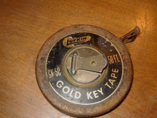 LUFKIN &gt;  50&#039; GOLD KEY REEL TAPE &gt; White Metal