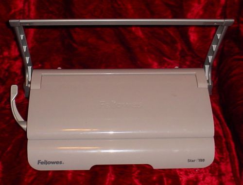 Fellowes Star 150 Manual Plastic Comb Punch &amp; Binding Machine, GUC!