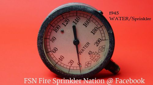 1945 fire sprinkler gauge for sale