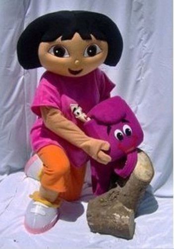 Brand New Adult Size Explorer Girl Dora Mascot Costume