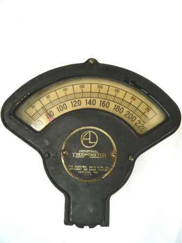Vintage Industrial Auto-Lite LaCrosse WI Gauge Thermometer