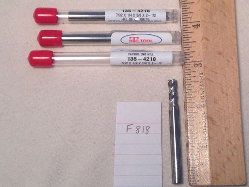 3 new 7/32&#034; diameter carbide endmills. 4 flute. usa made {f818} for sale