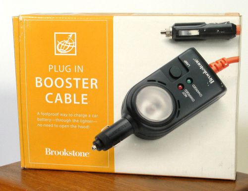 Plug In Booster Cable - Brookstone - NEW In Box