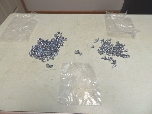 183pcs total new wing nuts screws nylon washers 10-32 stamped 61 pieces freeship for sale