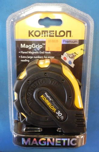 Komelon 7430 30 ft. x 1&#034; maggrip magnetic end tape measure, brand new in pkg for sale