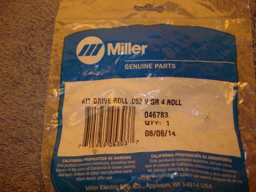 Miller Electric 046783 Drive Roll Kit .052 V-GR 4 Rollers
