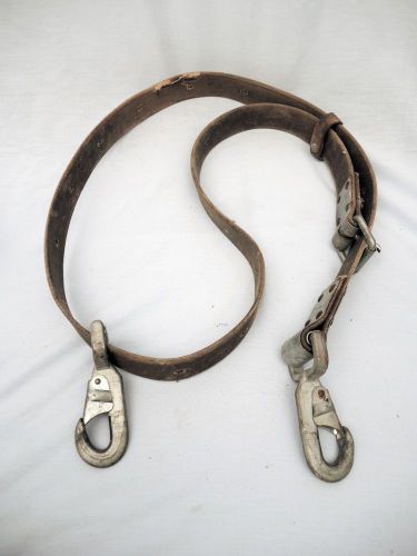 Vintage 1982  klein tools  lineman tree 5295  safety belt 1 3/4&#034; x 6&#039; for sale