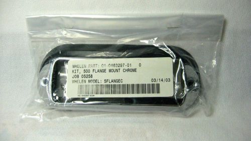 Whelen flange mount chrome kit 5flangec 01-0463297-01 w/ rubber trim for sale