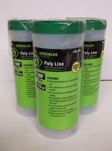 3X Poly Line 430-500 Fish Pull Line 500&#039; 210LB Strength NEW (B6)