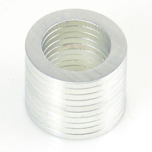 NEW 10050098W Strong NdFeB Magnet Ring - Silver (10 PCS)-dx_248087