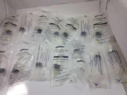 Lot of 14 piston irrigation syringe with tip cap 60cc / 2 oz new sealed packages for sale