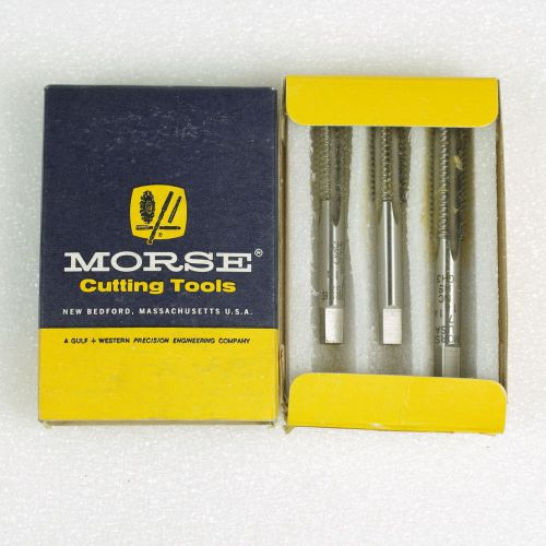 MORSE Hand Taps #2046 7/16-14 NC Ground Thread GH3 High Speed Steel Set NIB