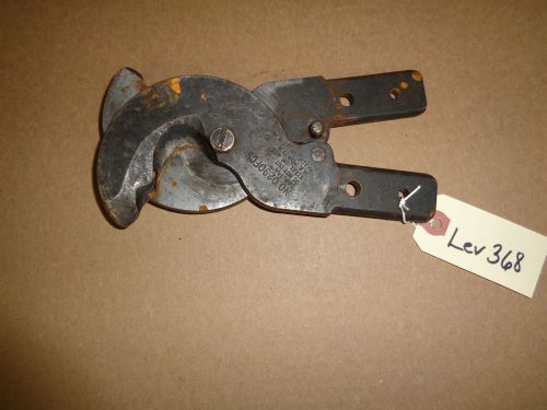 Hk porter 0290fcs  shear type hand operated cable cutter head only lev368 for sale