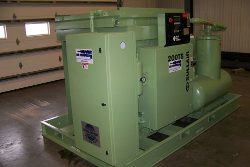 Sullair  ts20-200h  rotary screw air comp, warranty variable capacity, tandem for sale