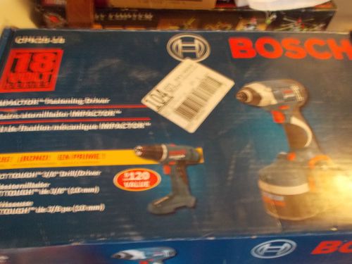bosch cordless impact driver and drill with two batteries and charger