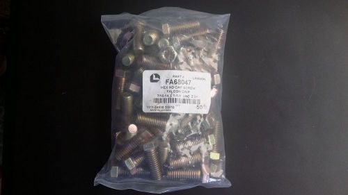 Lawson fa68047 7/16-14 hex cap screw, grade 8, steel, yellow zinc, 1 1/4in, 50 for sale