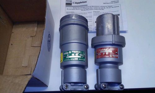 Appleton Powertite Plug for Haz. Loc 60amp 3w. 4P.  250Vdc. 600VAC.