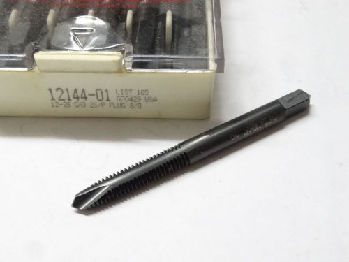 New osg #12-28 unf h3 gh3 right hand spiral point plug tap 1214401 steam oxide for sale
