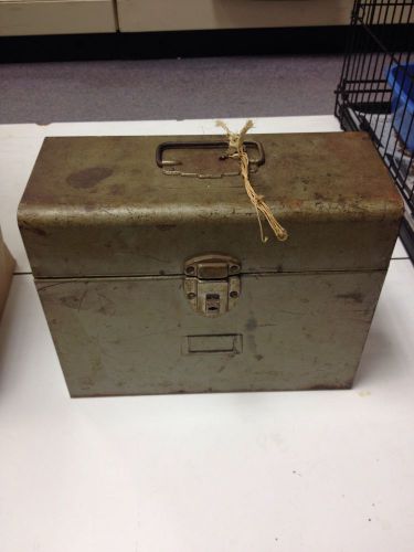 Vintage Metal Filing Box