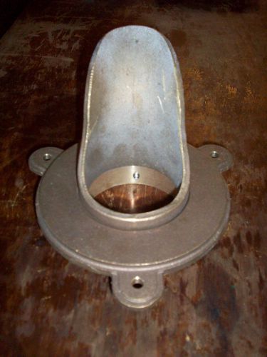 3&#034; JR Bronze Smith Downspout Nozzle and Wall flange.