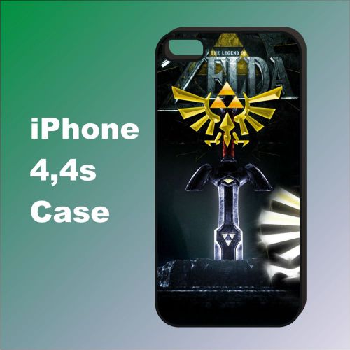 Triforce of The Legend of Zelda New Black Case Cover For iPhone 4 4s