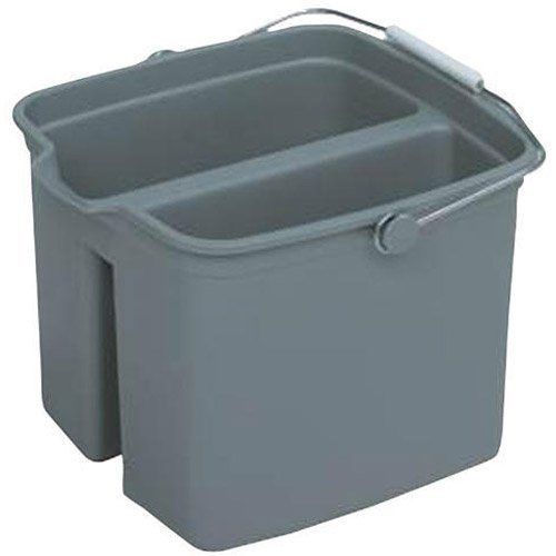 16 Quart Grey Divided Bucket (10-0137) Category: Mop Buckets and Wringers