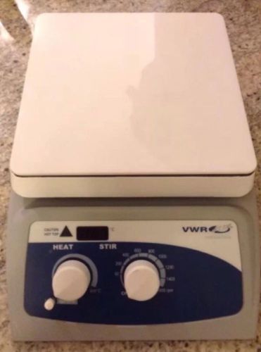 New vwr 720 advanced series 7&#034;x 7&#034; surface digital hot plate stirrer 12365-476 for sale