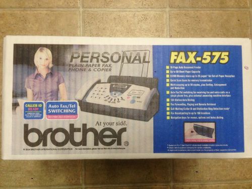 Brand New Sealed Brother FAX-575 Personal Fax, Phone, and Copier