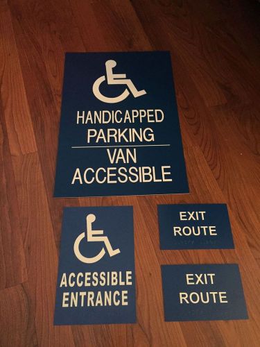 Handicap Accessible Parking/Exit Route Signs