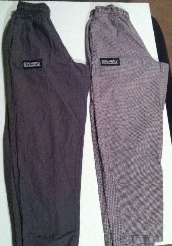 2 Pairs Of Chefwear Pants For Woman, Size Small