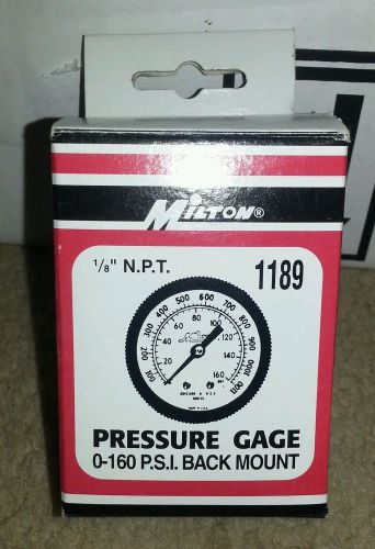 Milton industries 1189 pressure gauge-1/8 npt mini gage for sale