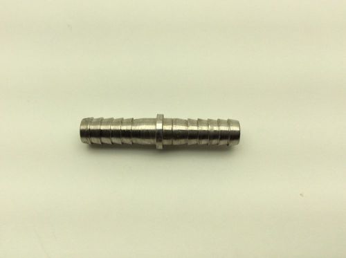 1/4&#034; to 1/4&#034; splice stainless steel food grade hose barb fitting for sale