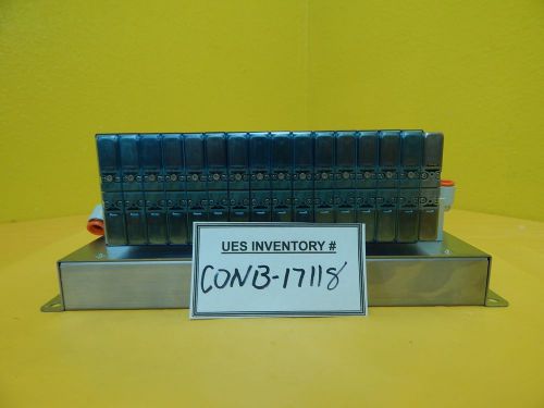 Smc in587-33 16-port pneumatic manifold ethercat used working for sale